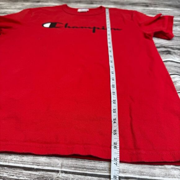 Lot of 2 Champion Men's Short Sleeve T Tee Shirts Blue Red M Med Medium Crewneck - Picture 15 of 15